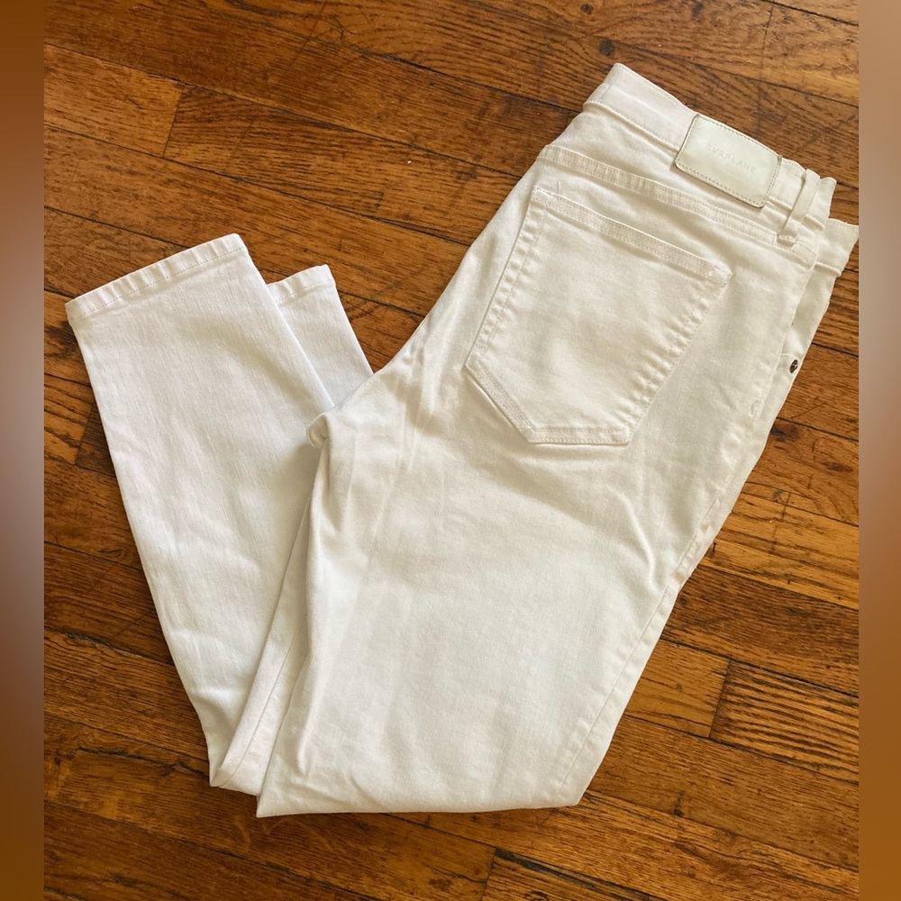 Everlane High Rise Skinny in Bone